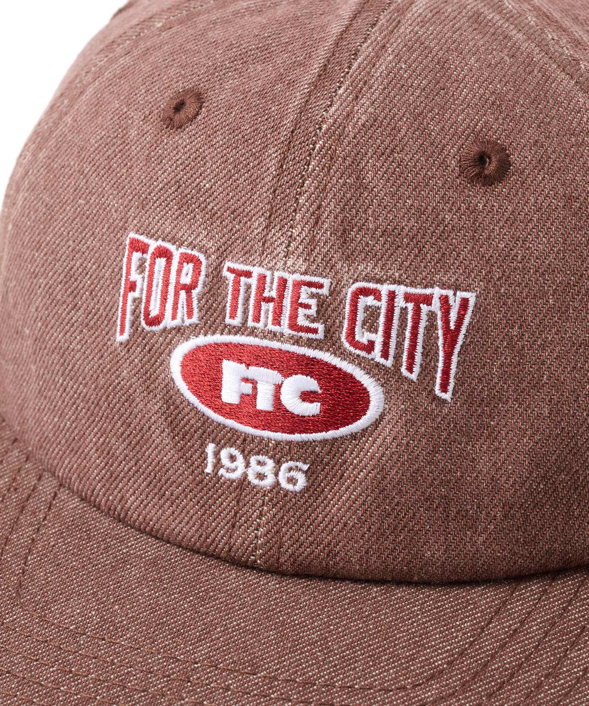 FTC WASHED DENIM OVAL 6 PANEL