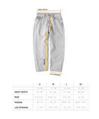 FTC EMB JEAN (BAGGY FIT)