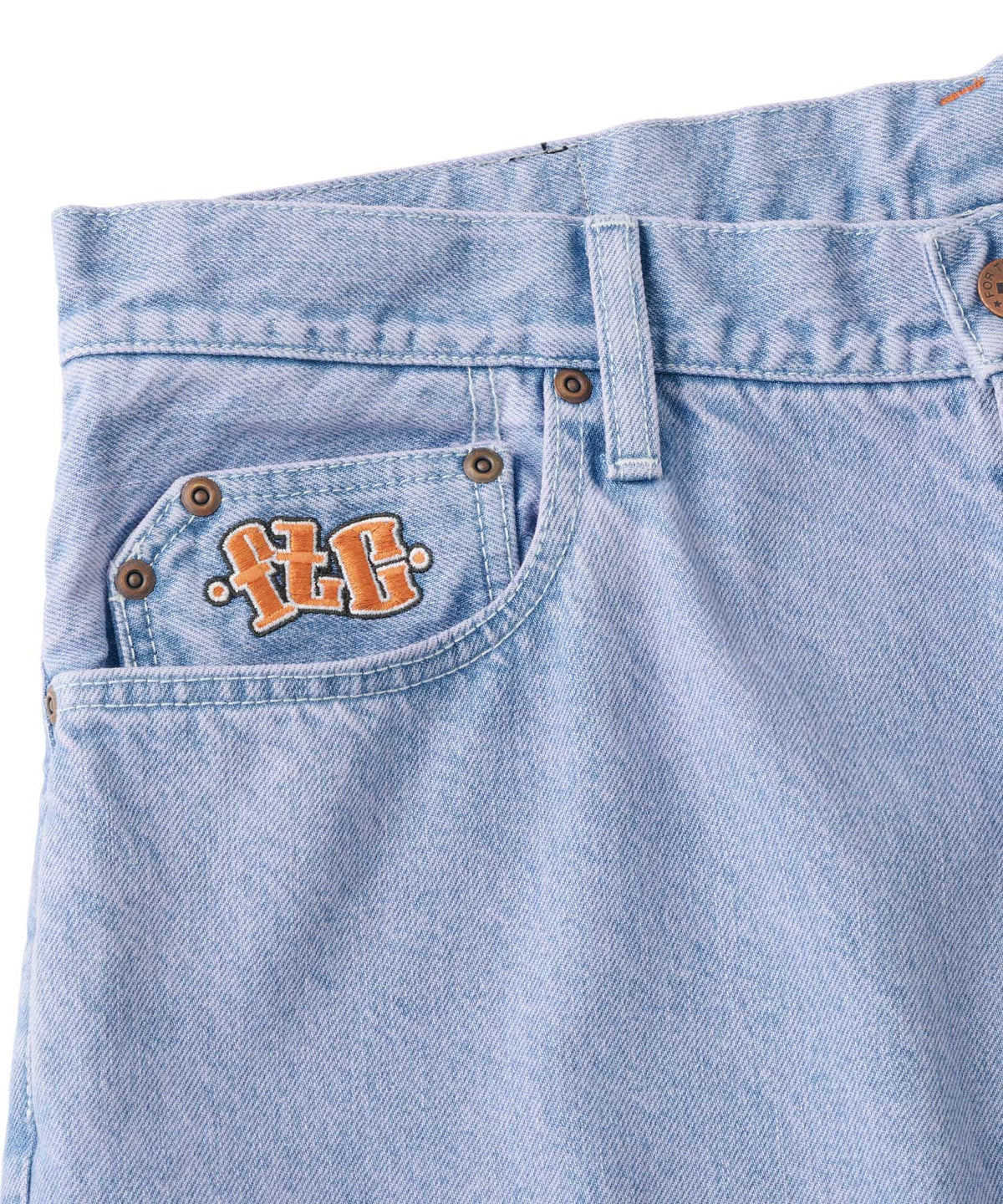 FTC OVERDYED EMB JEAN (BAGGY FIT)