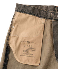 FTC OVERDYED EMB JEAN (BAGGY FIT)