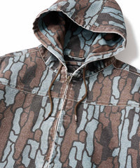 FTC WASHED CANVAS HOODED JACKET