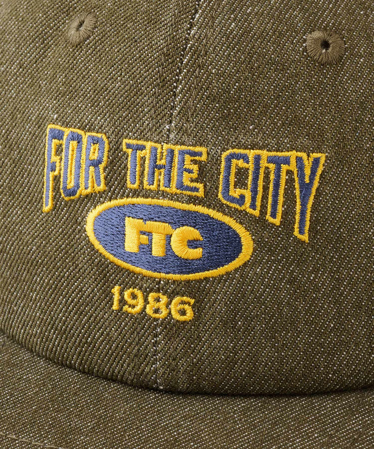 FTC WASHED DENIM OVAL 6 PANEL