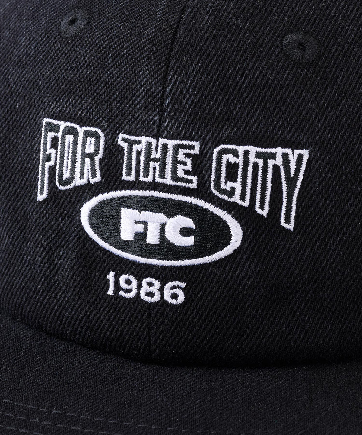 FTC WASHED DENIM OVAL 6 PANEL