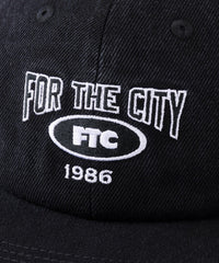 FTC WASHED DENIM OVAL 6 PANEL