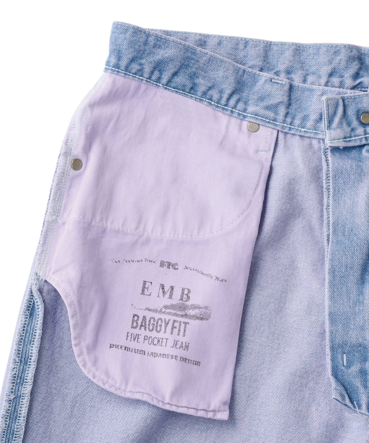 FTC OVERDYED EMB JEAN (BAGGY FIT)