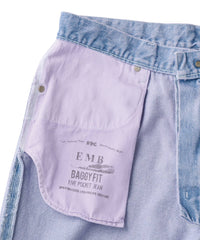 FTC OVERDYED EMB JEAN (BAGGY FIT)