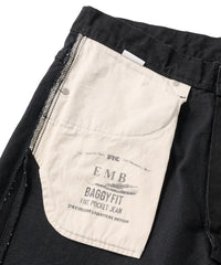 FTC EMB JEAN (BAGGY FIT)
