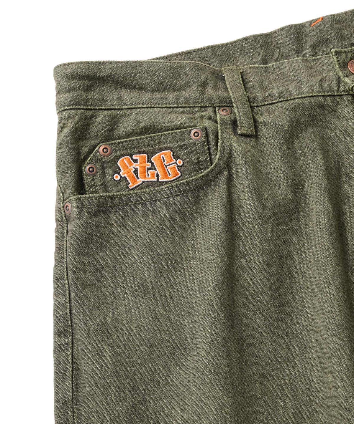 FTC OVERDYED EMB JEAN (BAGGY FIT)