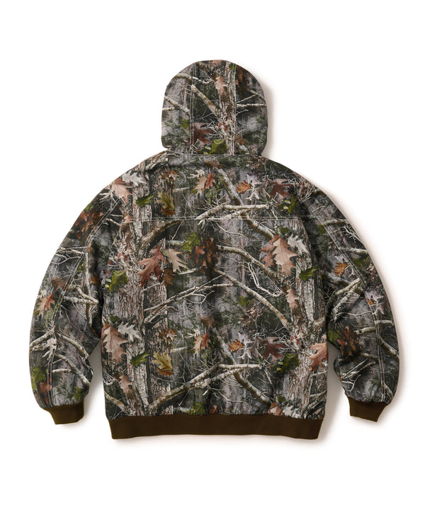 FTC WASHED CANVAS HOODED JACKET