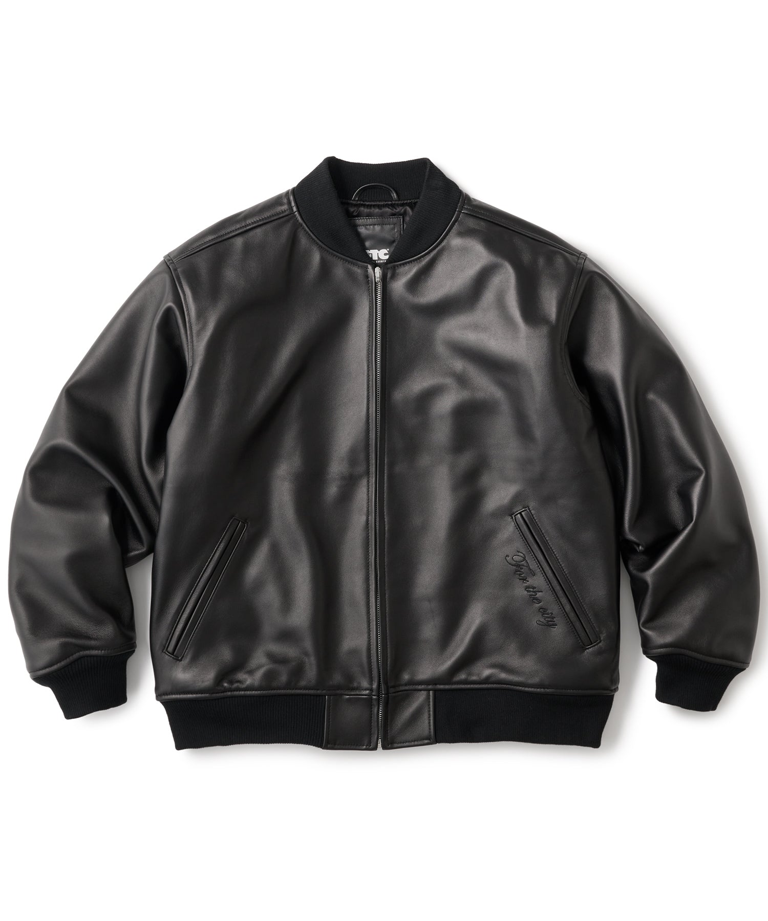 FTC LEATHER ZIP VARSITY JACKET – FTC SKATEBOARDING