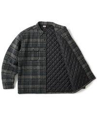 FTC QUILTED LINED PLAID NEL SHIRT