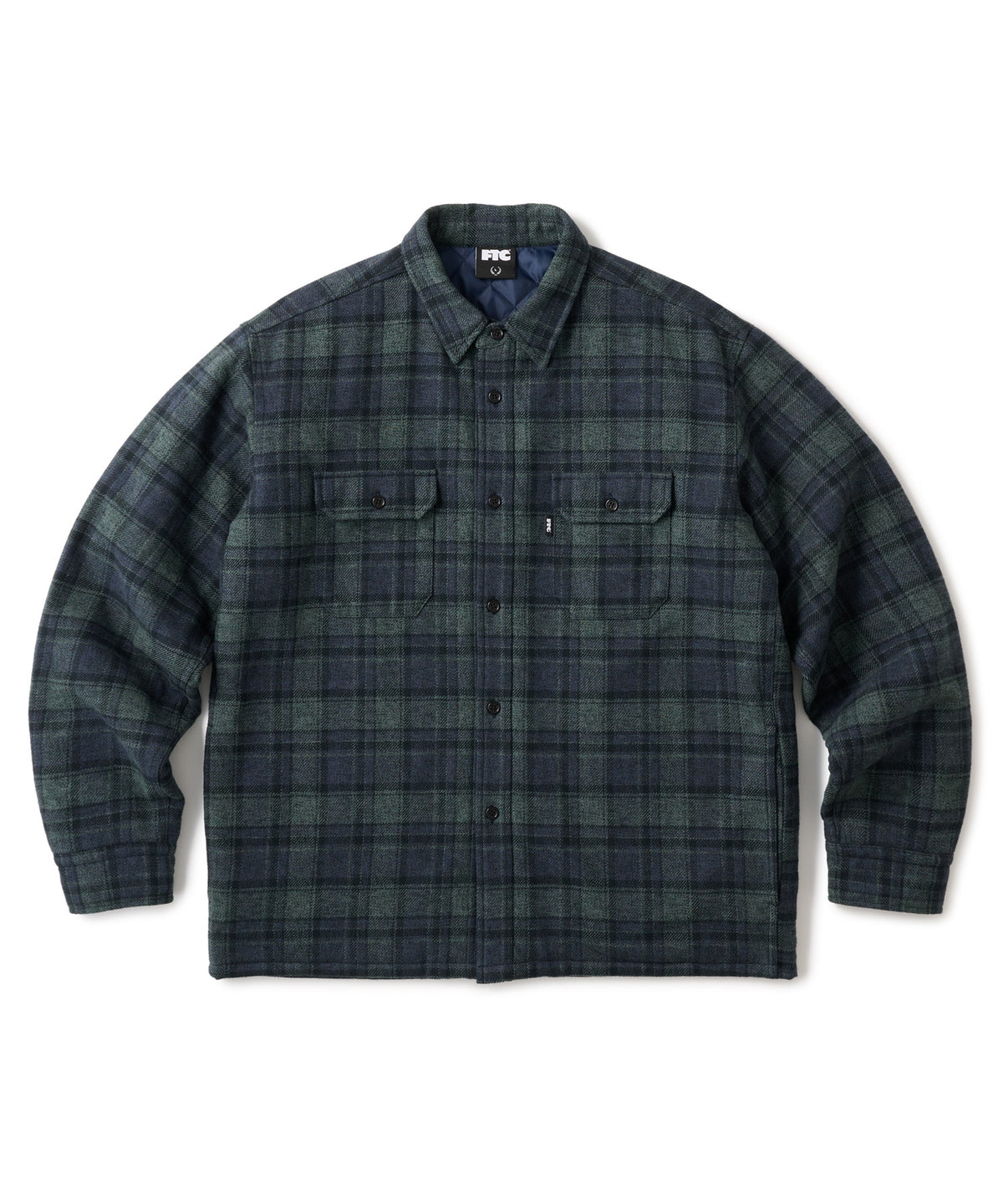 FTC QUILTED LINED PLAID NEL SHIRT