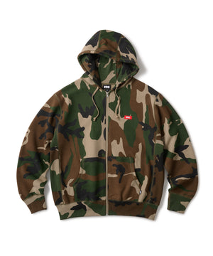 FTC SMALL BOX LOGO ZIP UP HOODED SWEATSHIRT