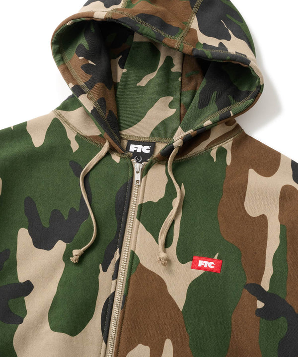 FTC SMALL BOX LOGO ZIP UP HOODED SWEATSHIRT