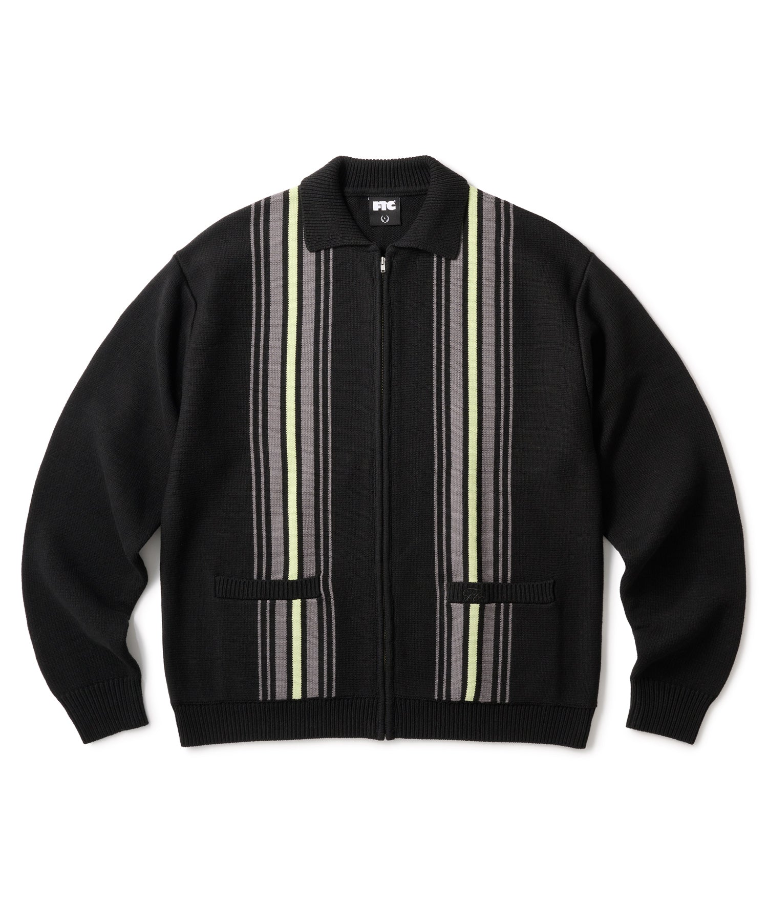 FTC STRIPE ZIP UP KNIT CARDIGAN – FTC SKATEBOARDING