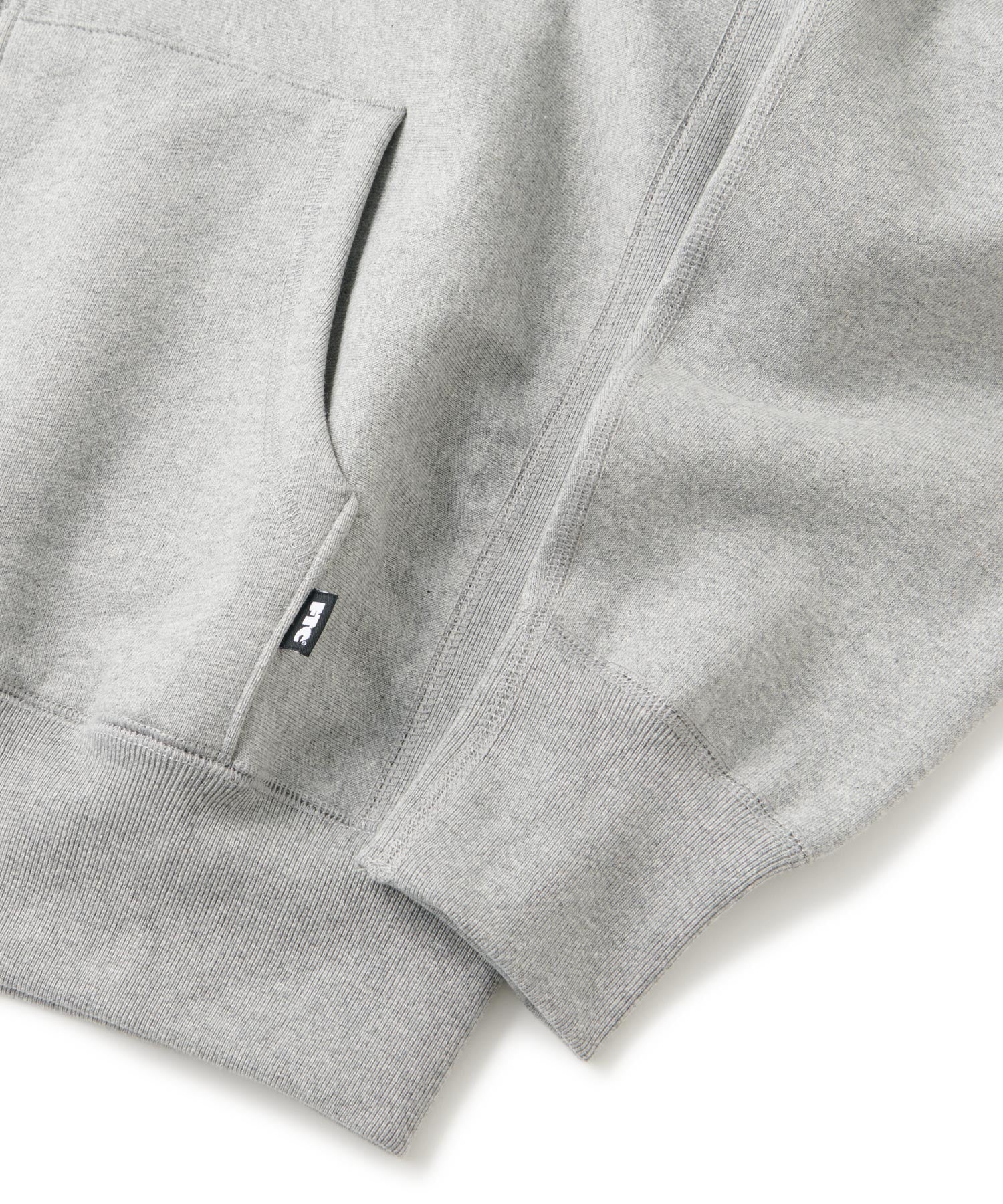 FTC REFLECTIVE SMALL BOX LOGO ZIP UP HOODED SWEATSHIRT – FTC