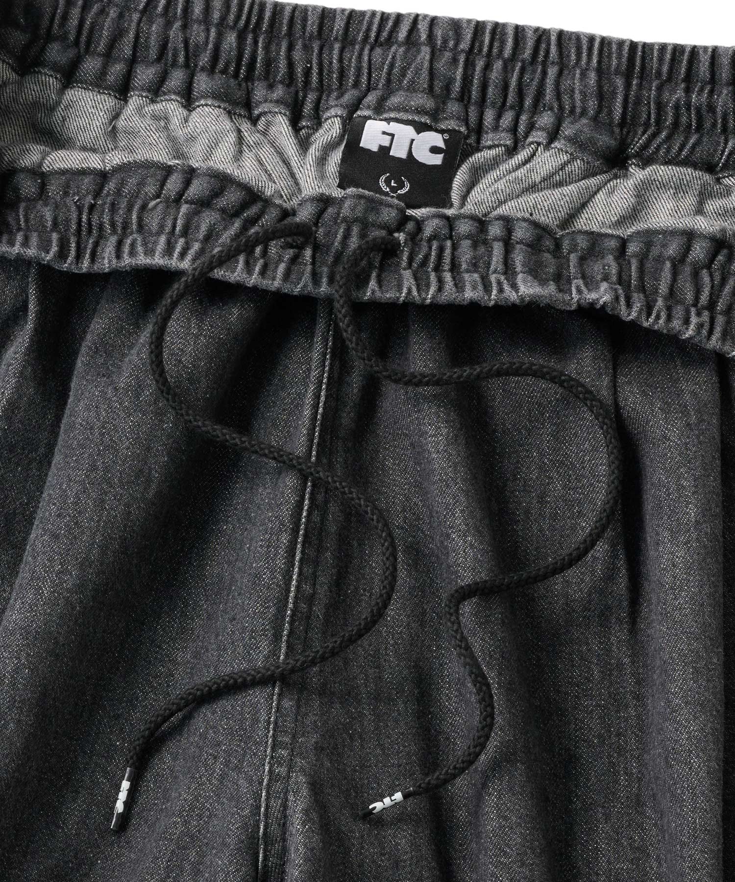 FTC easy denim pants XL BLACK dark gray