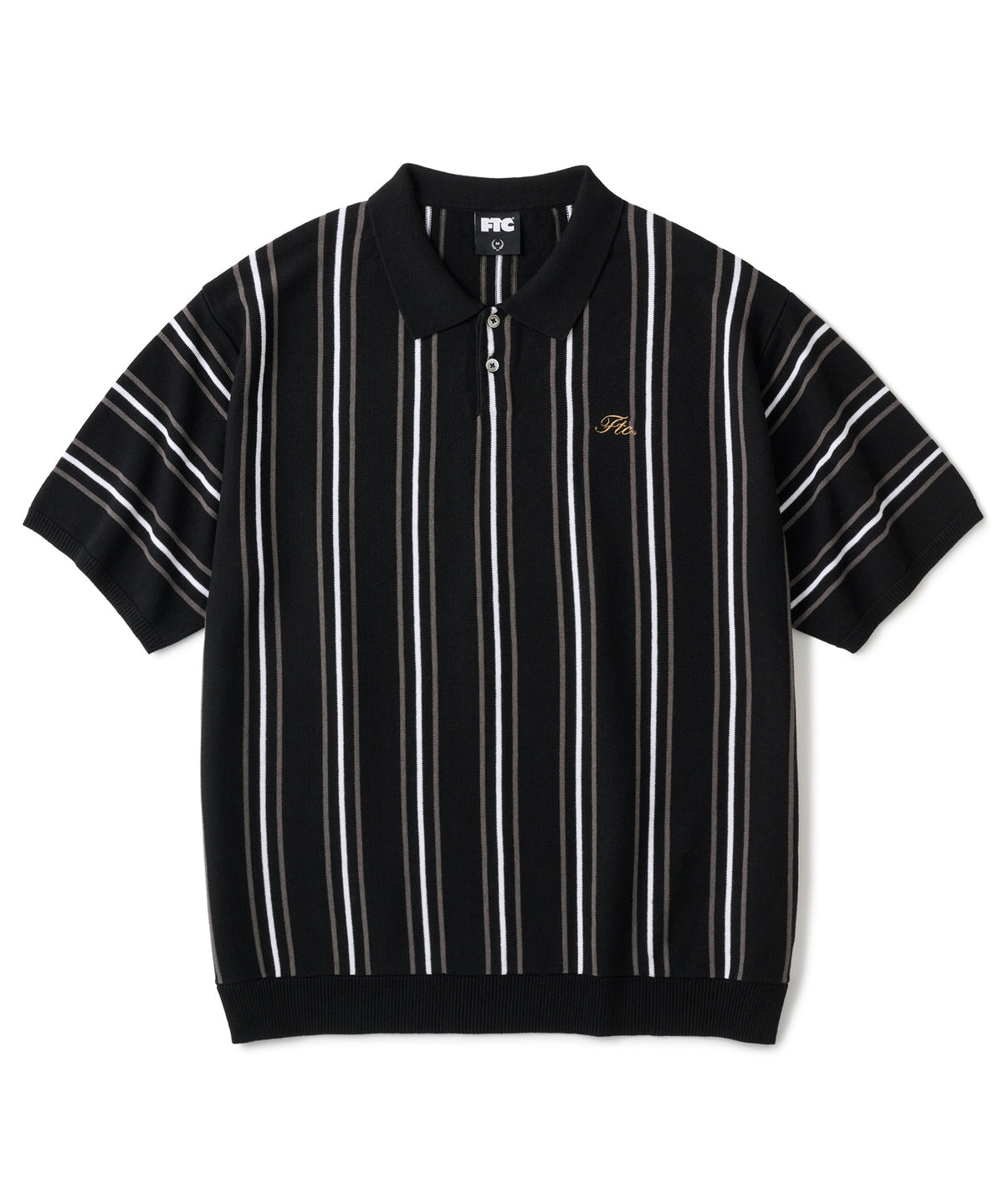 FTC STRIPE KNIT POLO