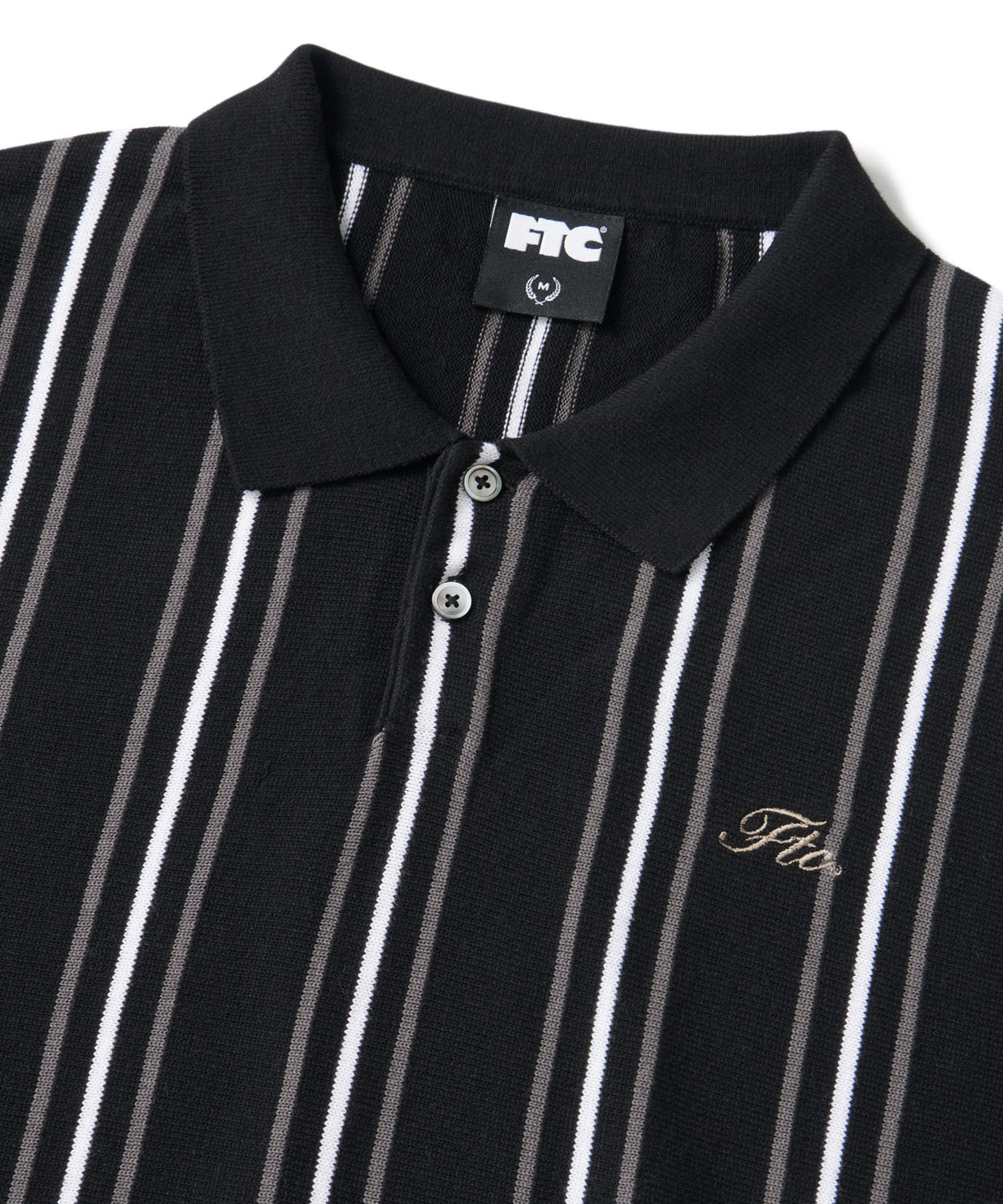 FTC STRIPE KNIT POLO