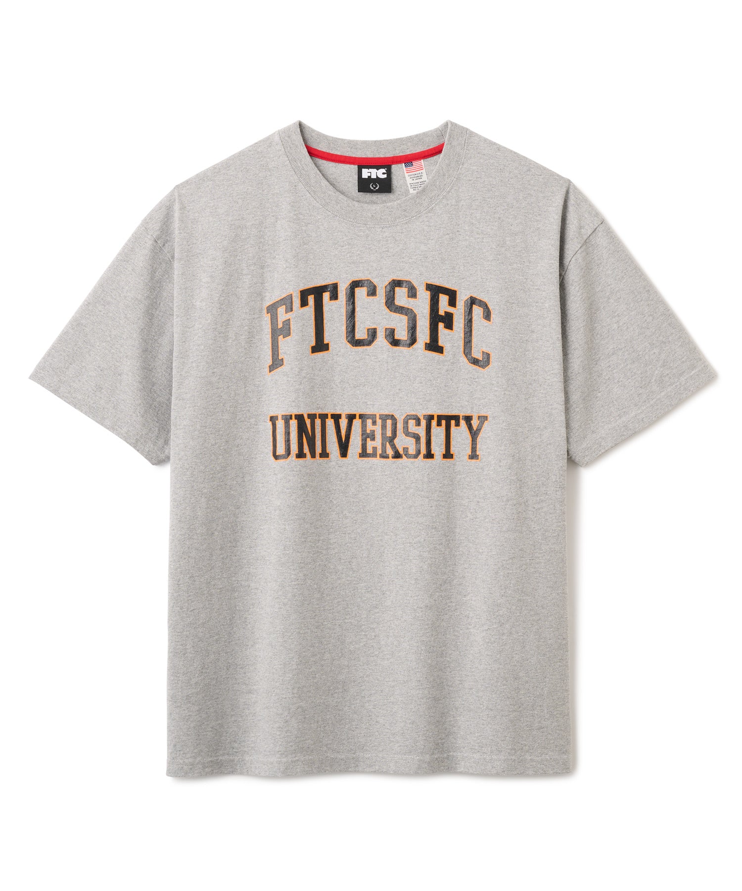 トップス FTC CRACKED LOGO CREW NECK ASH FTC CRACKED UNIVERSITY TEE – FTC SKATEBOARDING