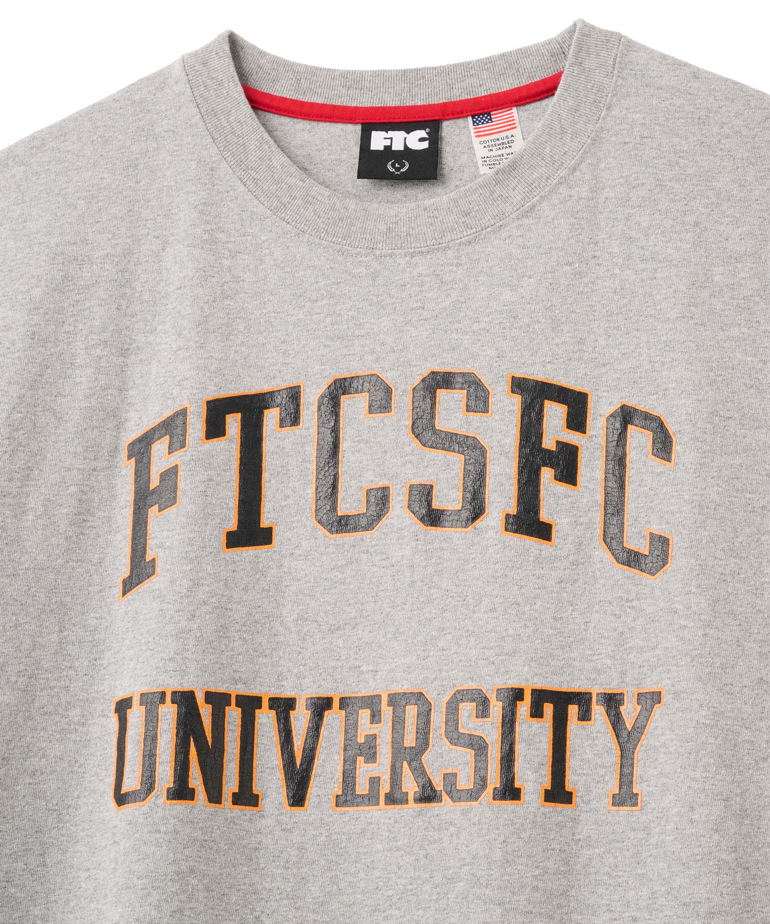 USA 【FTC】完売 CRACKED LOGO CREW NECK USA 【FTC】完売 CRACKED LOGO CREW NECK FTC(エフティーシー