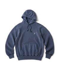 FTC PIGMENT DYED BOX LOGO PULLOVER HOODED SWEATSHIRT
