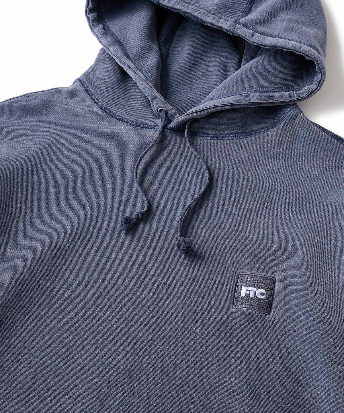 FTC PIGMENT DYED BOX LOGO PULLOVER HOODED SWEATSHIRT