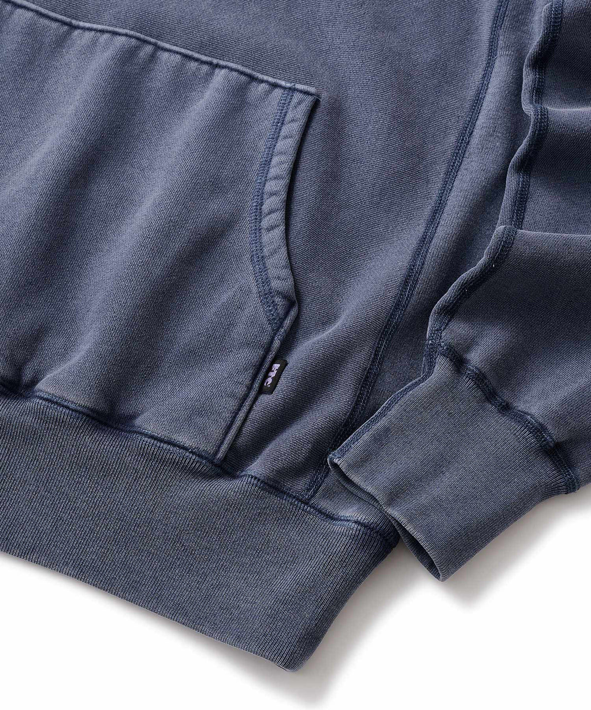 FTC PIGMENT DYED BOX LOGO PULLOVER HOODED SWEATSHIRT