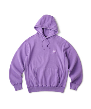 FTC PIGMENT DYED BOX LOGO PULLOVER HOODED SWEATSHIRT