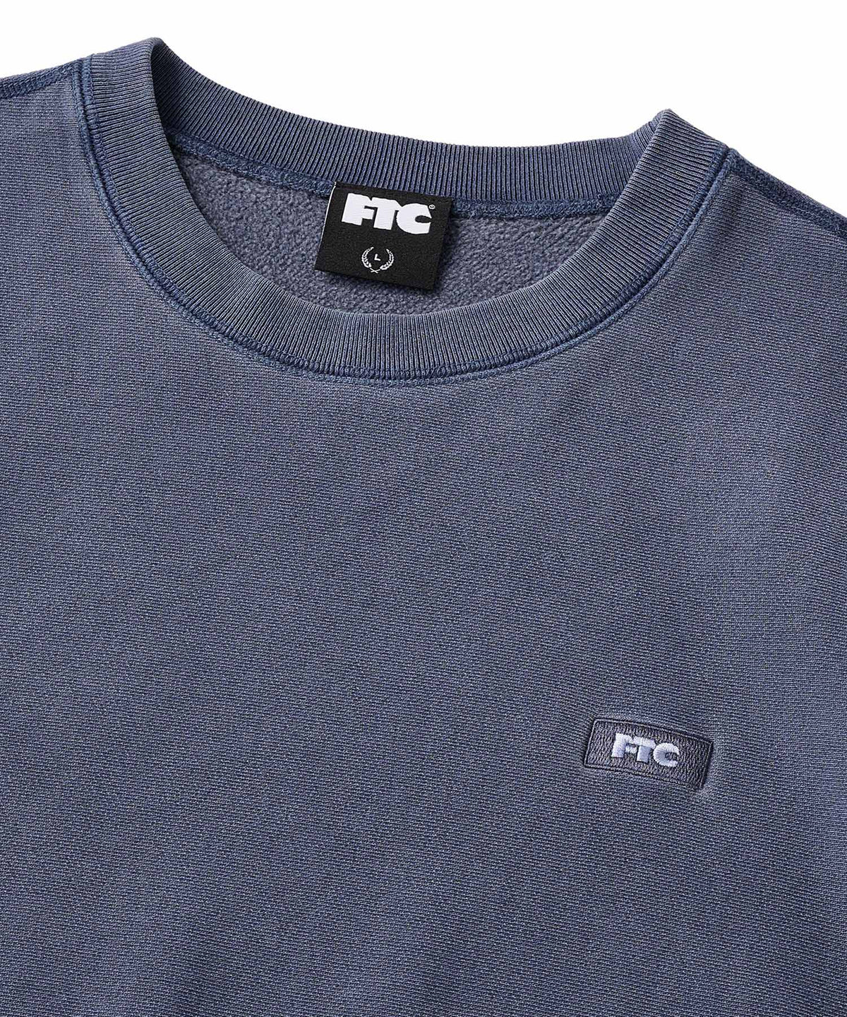 FTC PIGMENT DYED BOX SMALL BOX LOGO CREWNECK SWEATSHIRT