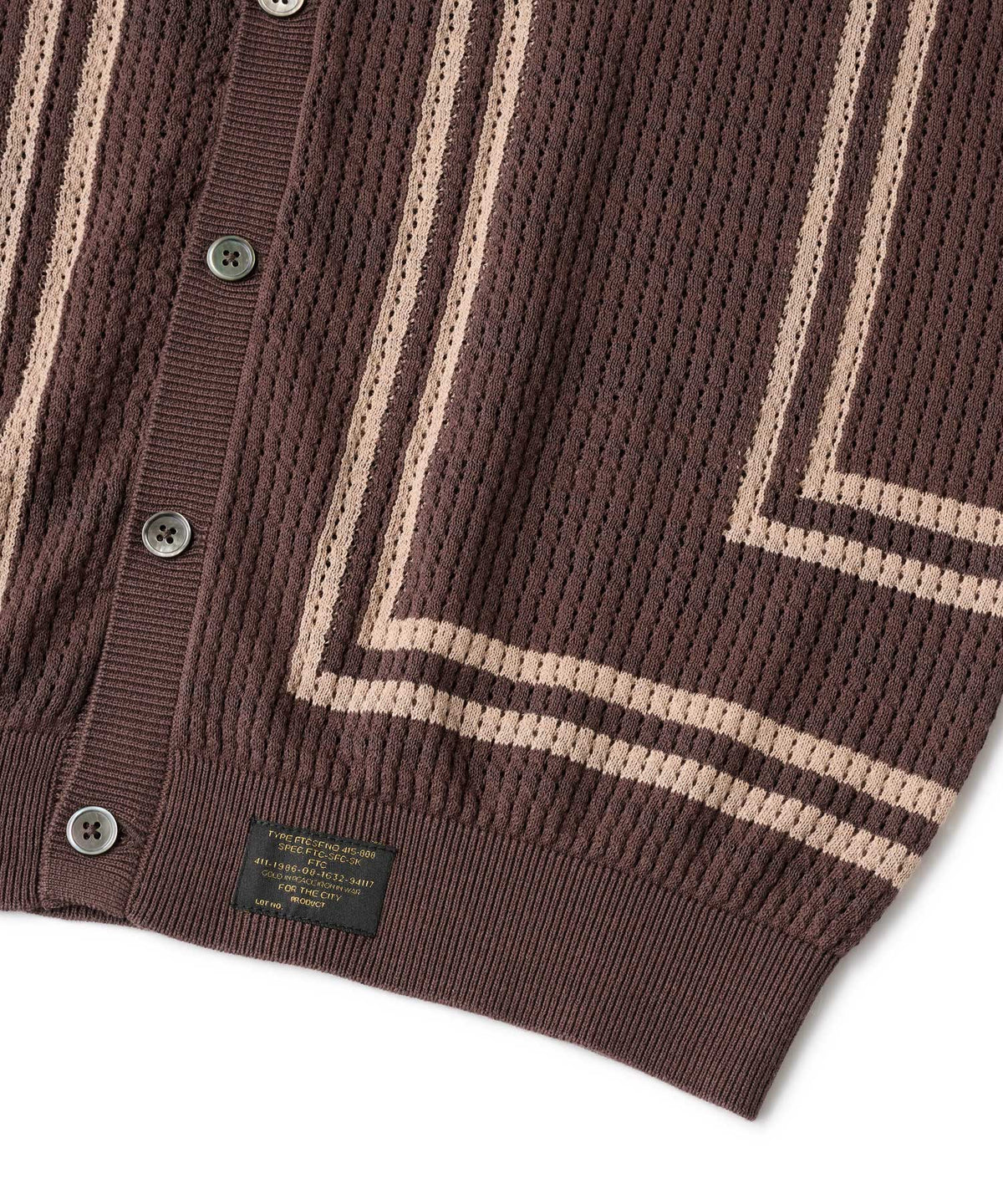 FTC INTARSIA KNIT SHIRT