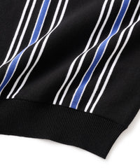 FTC STRIPE KNIT POLO