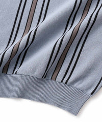 FTC STRIPE KNIT POLO